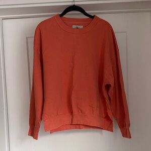 Urban Outfitters Orange Crew Neck Sweatshirt